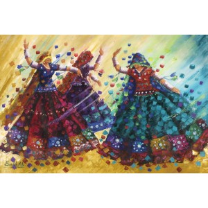 Bandah Ali, 24 x 36 Inch, Acrylic on Canvas, Figurative-Painting, AC-BNA-050